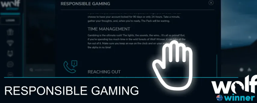 Wolf winner responsible gaming